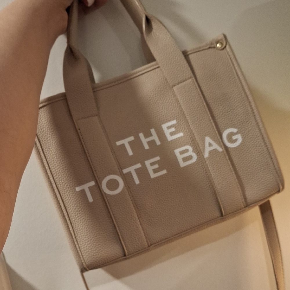 Amazon Beige Tote with White Text